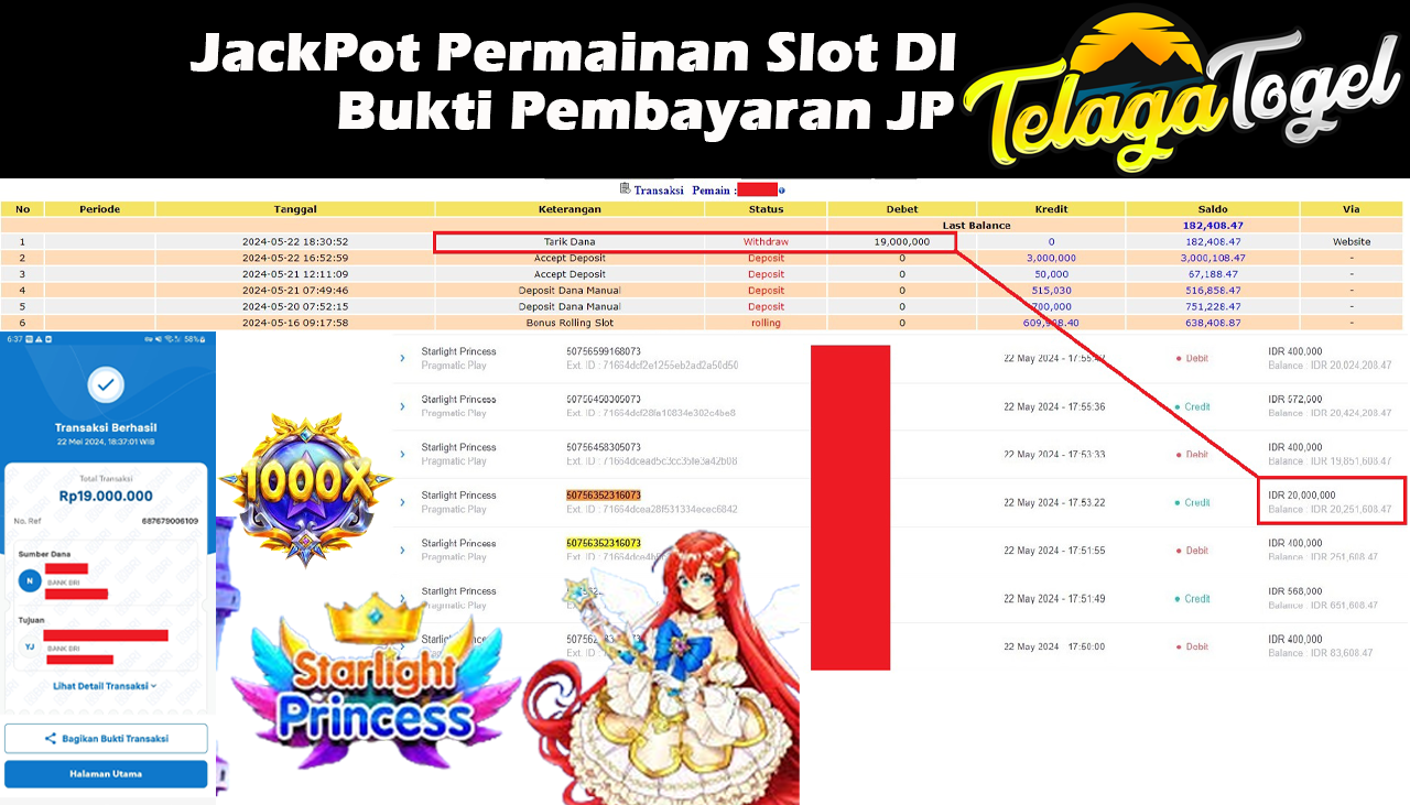 TELAGATOGEL JACKPOT SLOT GAME Rp.19.000.000,- LUNAS