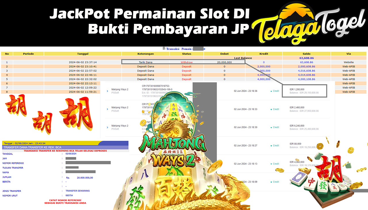 TELAGATOGEL JACKPOT SLOT GAME Rp.20,000,000,- LUNAS