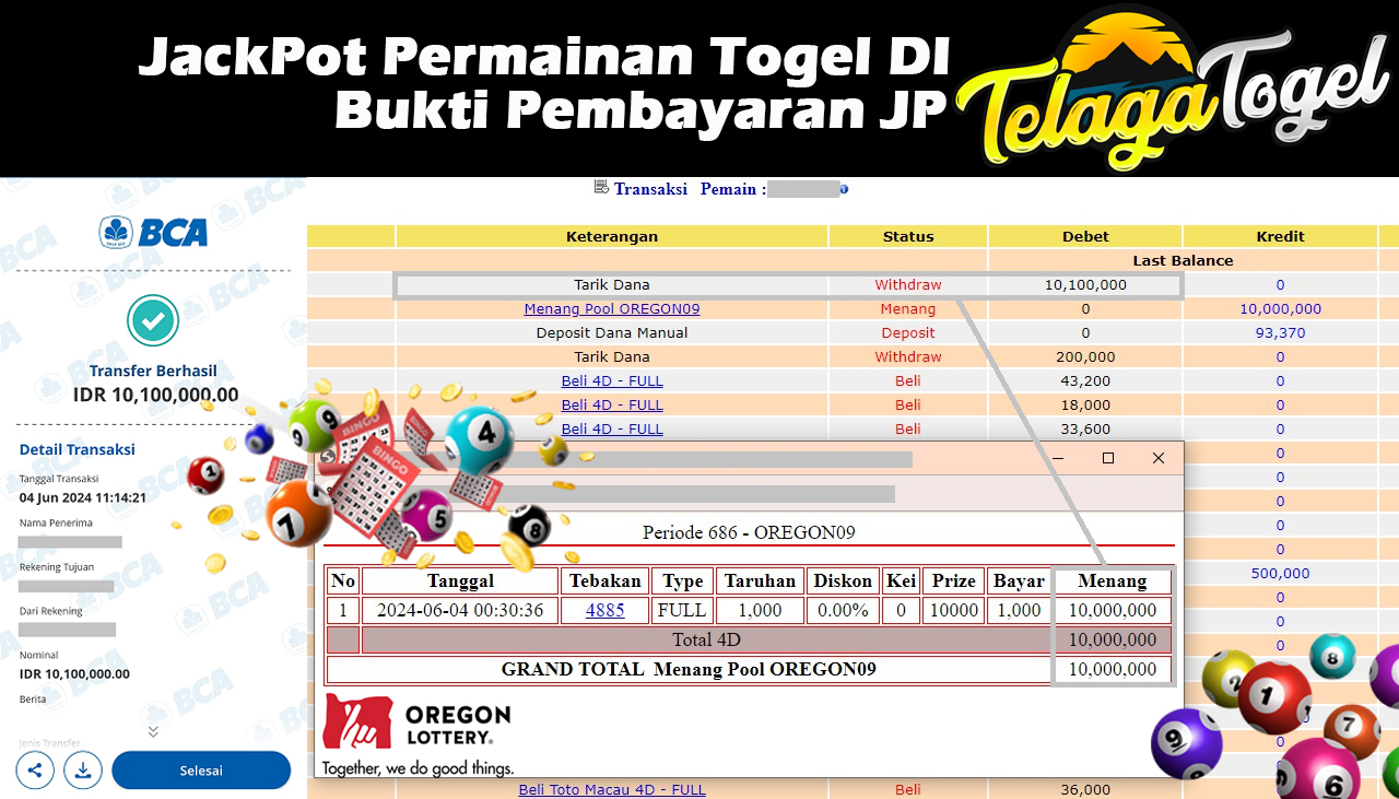 TELAGATOGEL JACKPOT TOGEL OREGON09 Rp,10,100,000- LUNAS