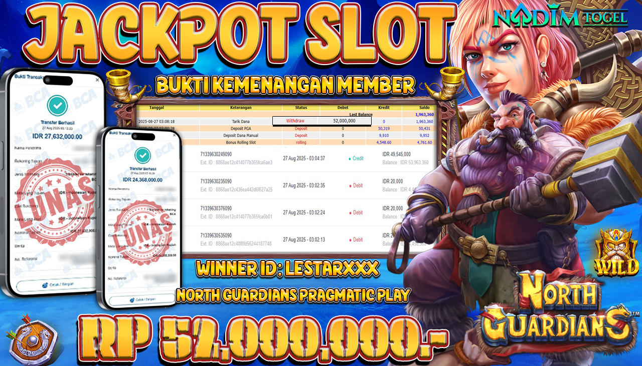 NADIMTOGEL JACKPOT SLOT MAHJONG WAYS Rp 52.000.000,- LUNAS