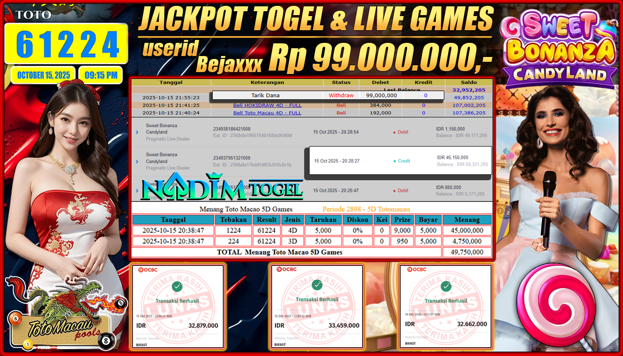 NADIMTOGEL JACKPOT TOGEL DAN LIVE GAMES Rp 99.000.000,- LUNAS